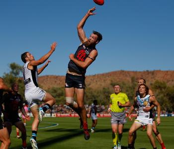 Melbourne Demons Team Playing in Alice Springs