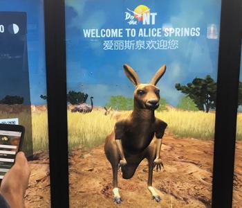 Jumping Roo welcomes visitors in Alice Springs