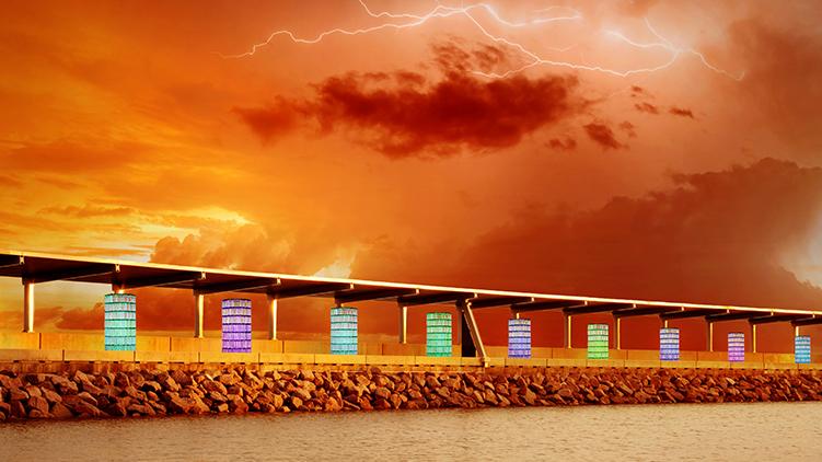 Tropical Lights Artworks at the Waterfront