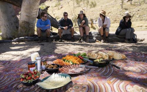 People enjoying picnic