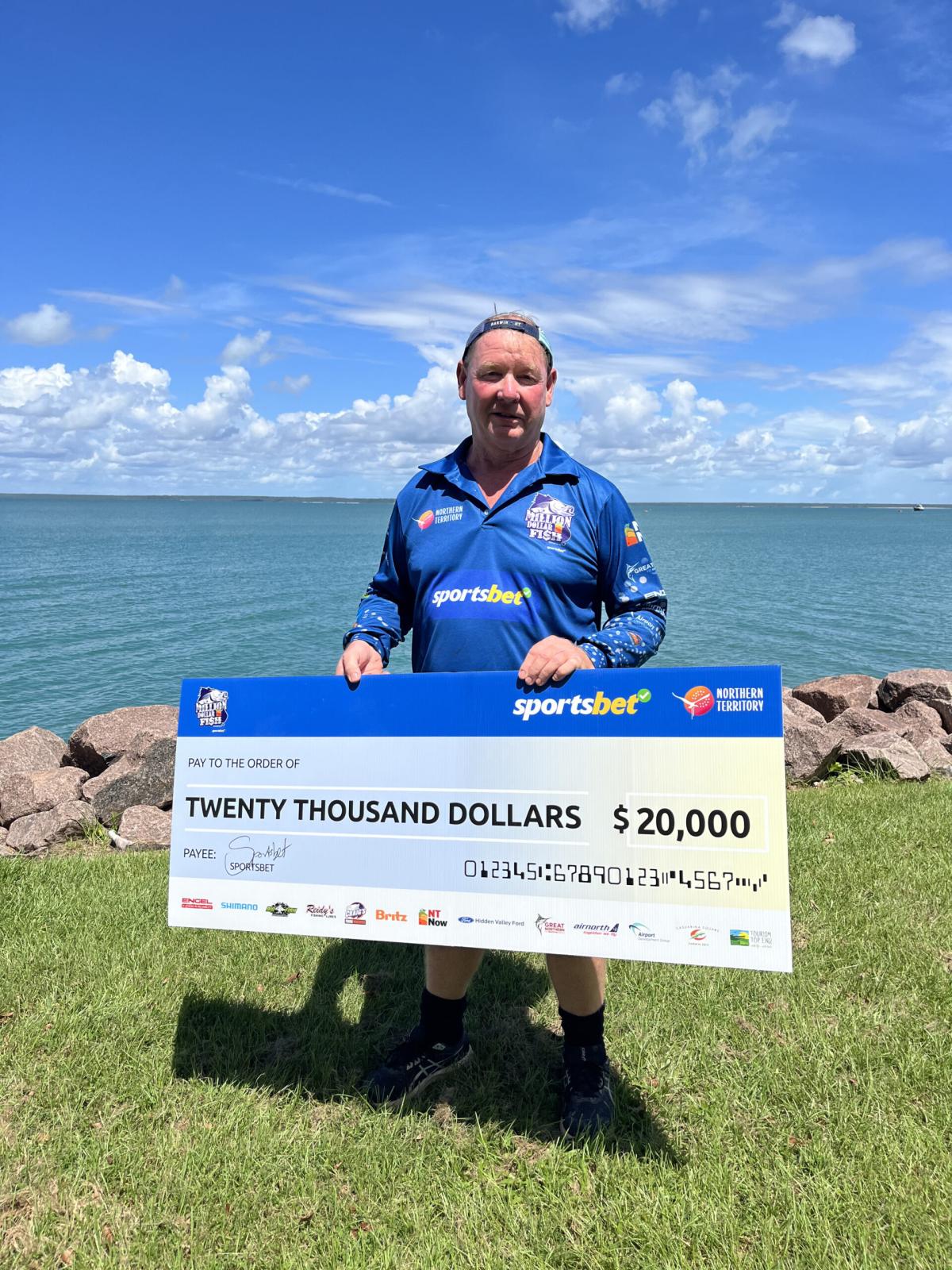 Wayne Leather caught a fish worth $20,000