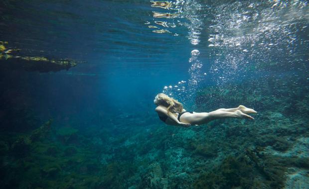 Underwater at Bitter Springs